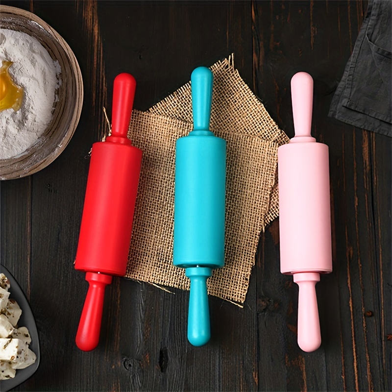 Silicone Rolling Pin Non-Stick Fondant Roller Kitchen Tool for Easy Rolling  Pasta Baking Cookies Pastries Pizza Dough, 12.6Inch