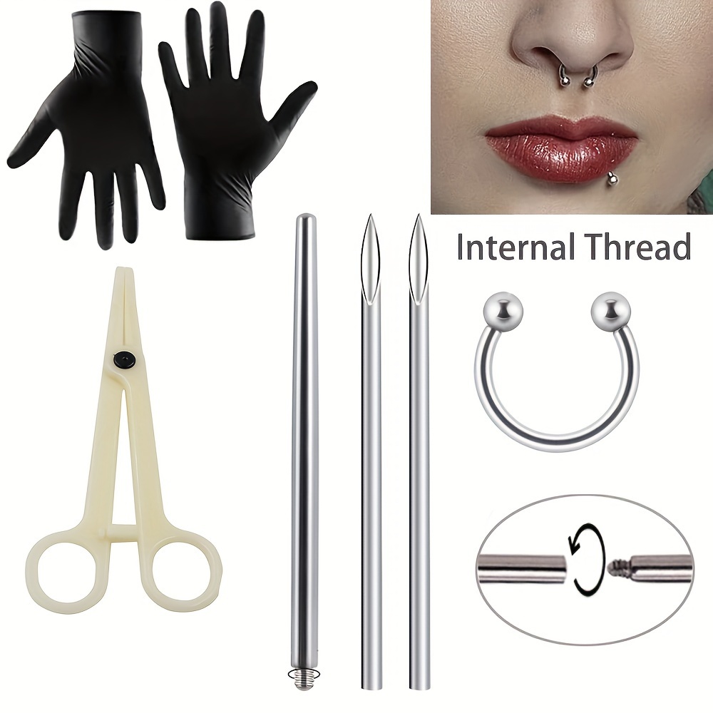 Kit Piercing Viso - Resi Gratuiti Entro 90 Giorni - Temu Italy