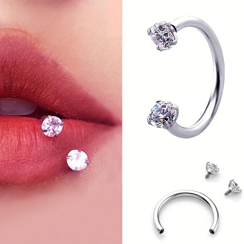 Diamond hot sale labret jewellery