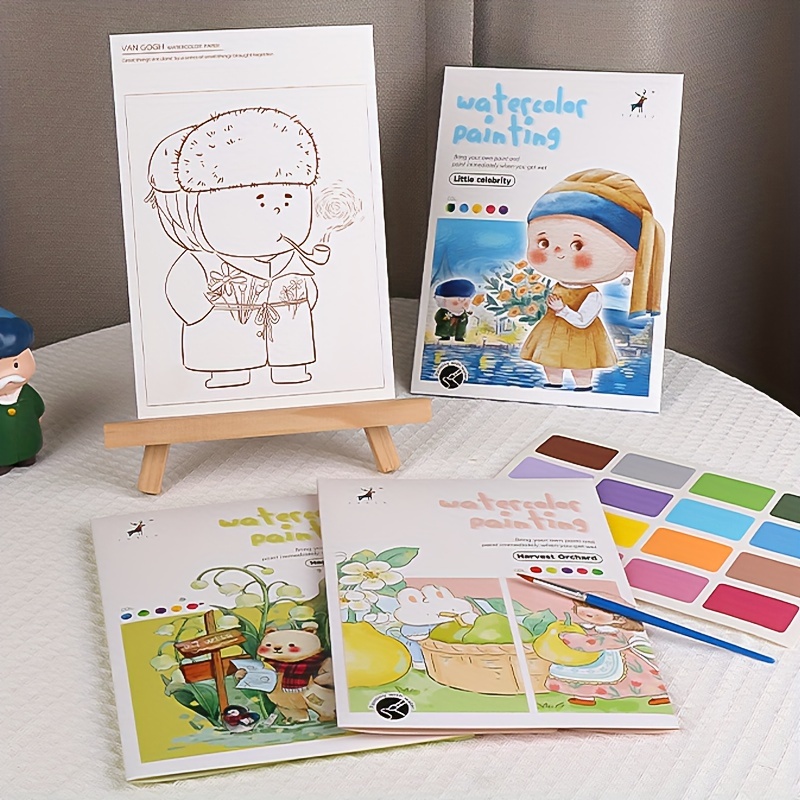 Libros para colorear de agua para niños pequeños, libro de pintura al agua  para niños pequeños, libros de pintura con agua, juguetes de libro de