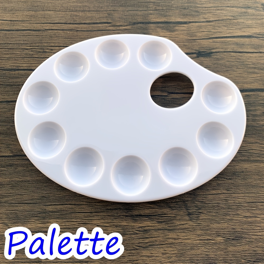 Six Hole Silicone Palette Easy to Clean Acrylic Watercolor Paint Mixing Tray  Trays Mini Pigment Empty Plates Watercolour