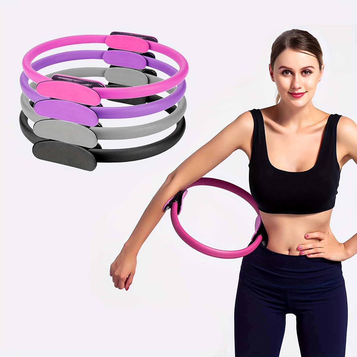 Fitness Yoga Ring, Home Fitness Body Shaping Ring Yoga Wheel Magic