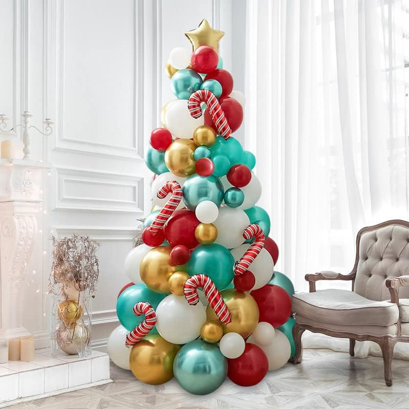 Sapin à ballons - Sapin de Noël ballon gonflable (66 ballons de