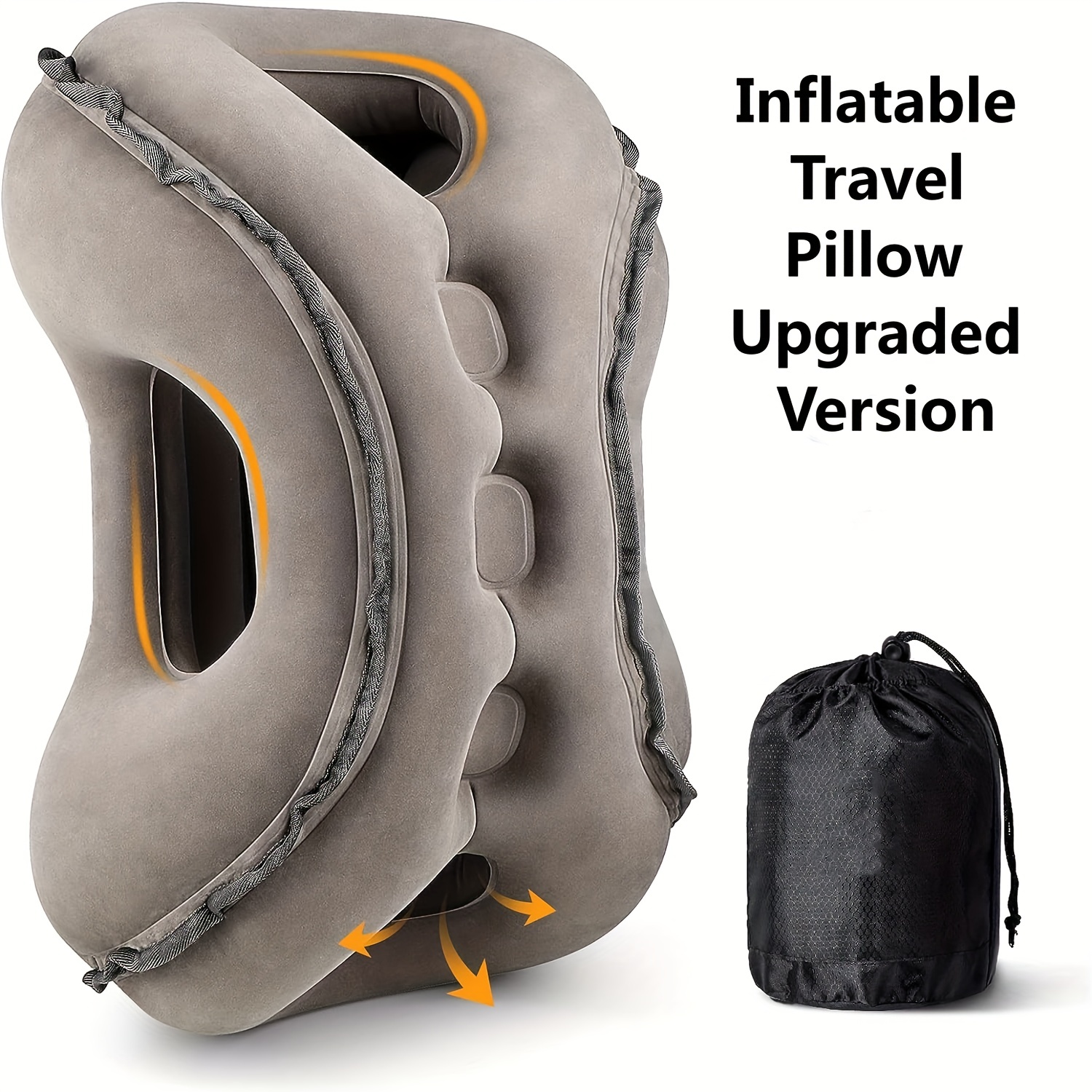 Reposapiés inflable para viajes en avión, diseño patentado 2 en 1, cojín de  almohada inflable para el hogar, la oficina y los niños para dormir en