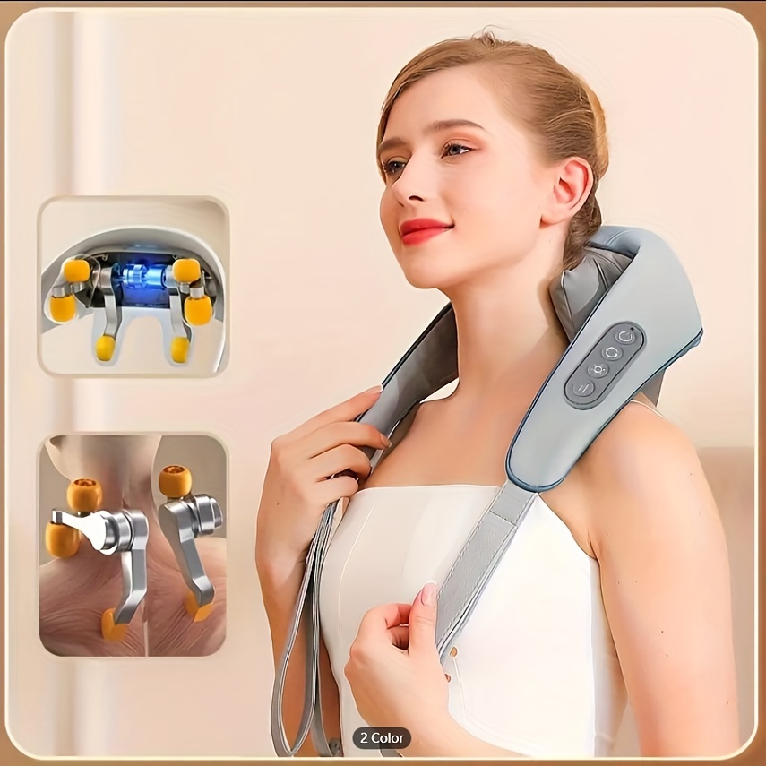 Electrical Shiatsu back massager 3D kneading vibration Shoulder Massager  Frozen shoulder Pain Relief The best gift