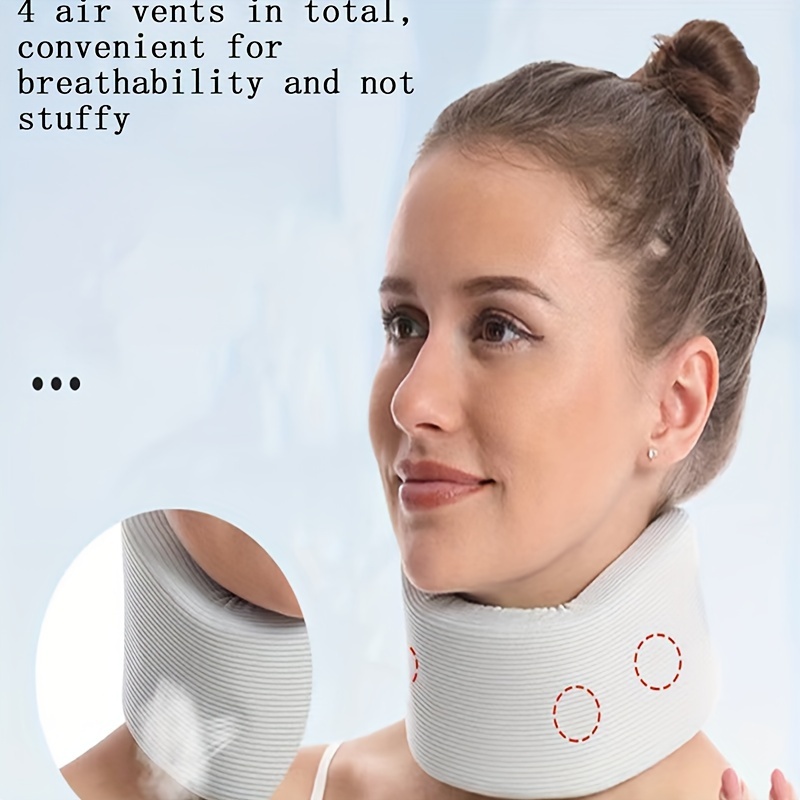 Neck Brace Adjustable Cervical Collar For Sleeping Relief Neck Pain Neck  Support Solid Color Soft Neck Brace