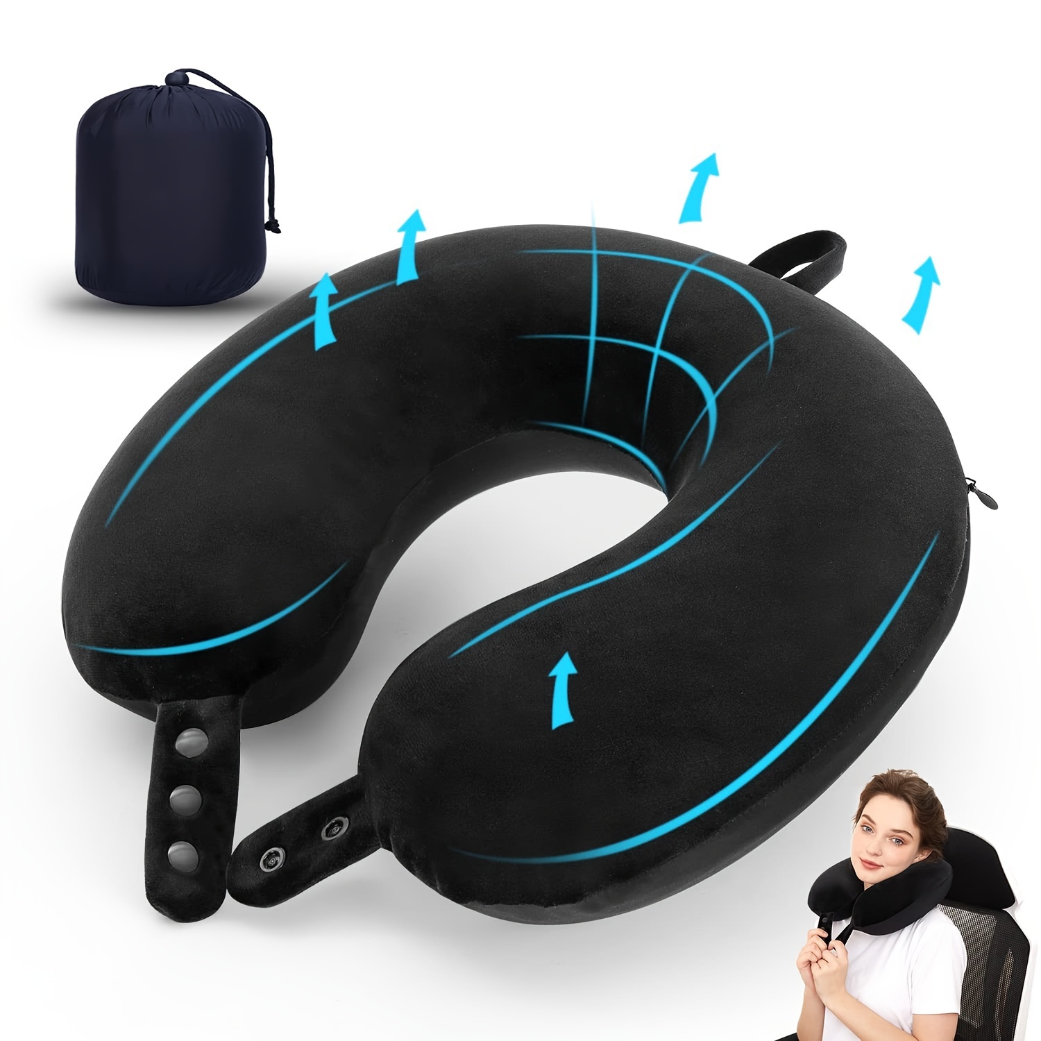 Neck pillow for outlet computer work