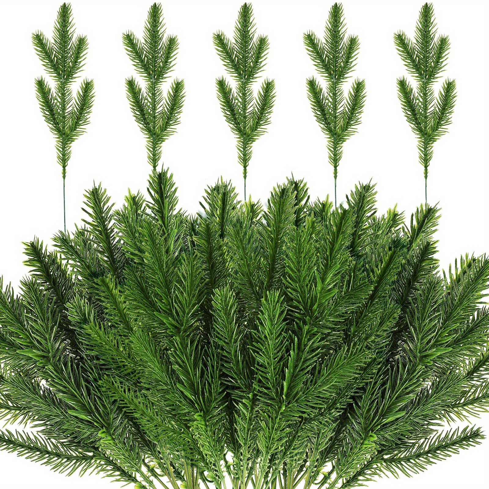  50Pcs 26Cm Pine Leaves for Crafts-Pine Branches for Decorating-Artificial  Pine Branches-Artificial Pine Branches Craft-Pine Leaves Decorations-Artificial  Flower for Home Decor Indoor-Home Decor Access : Home & Kitchen
