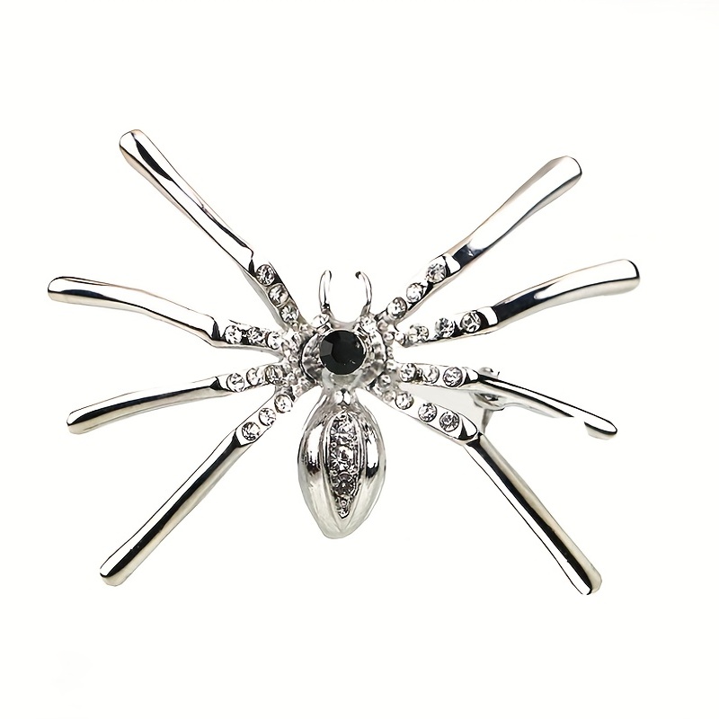 Hollow Out Spider Web Shape Alloy Brooch Pin Creative Versatile