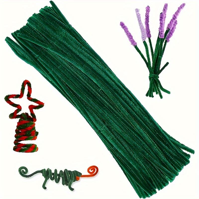 100 Pack of Strong Pipe Cleaners, Straw Cleaner, Arts and Crafts Pipe  Cleaners 