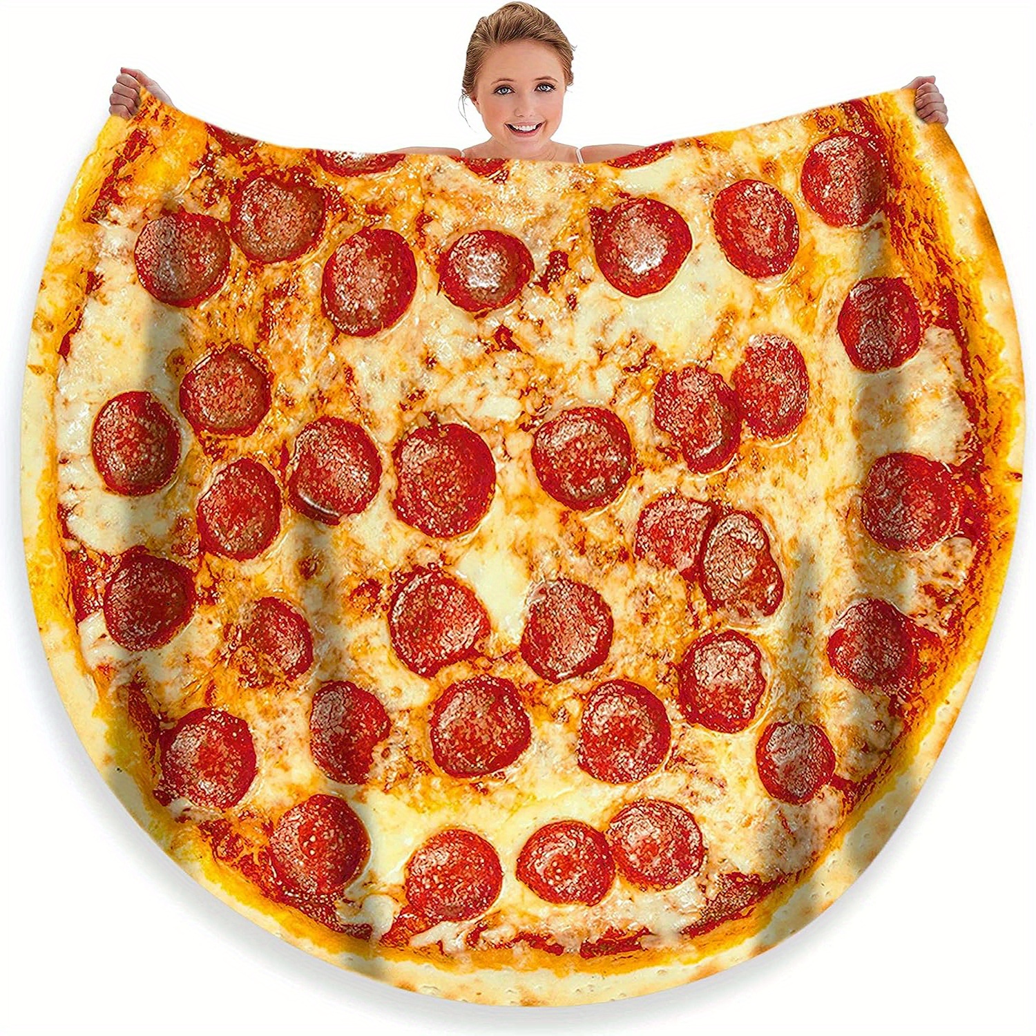 Pizza Blanket  Pepperoni Throw Blanket - Buy Online