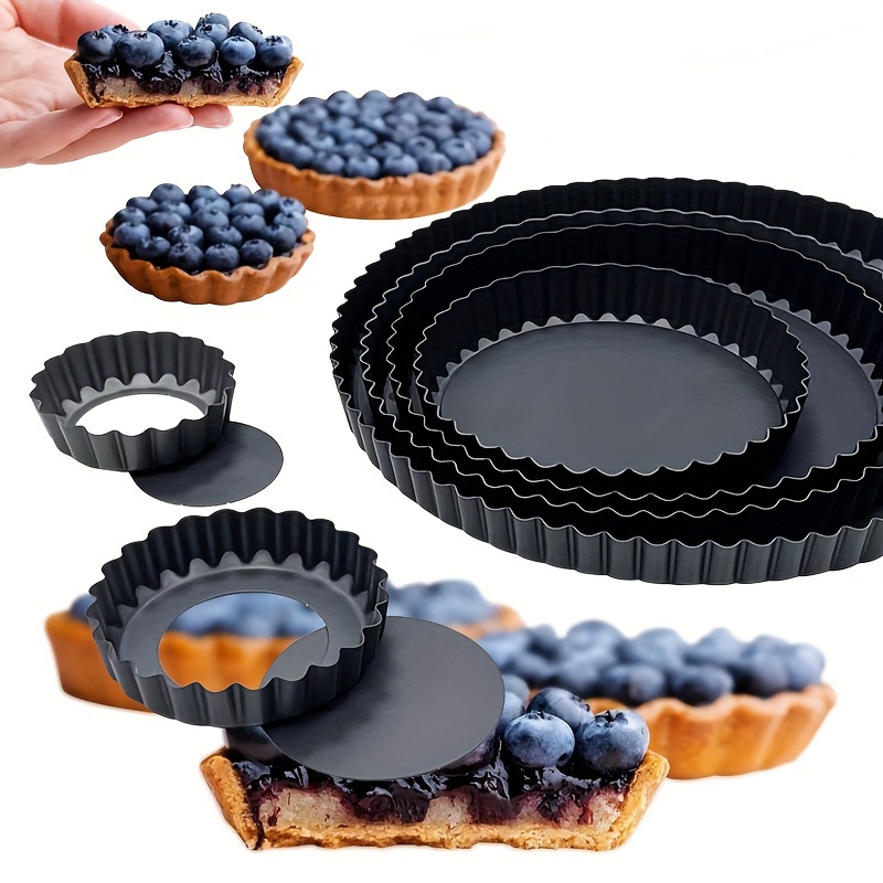 Pie Pan Flower Shaped Egg Tart Pan Loose Bottom Pancake - Temu