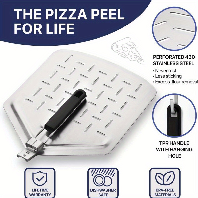 1pc Sliding Pizza Peel Pala Pizza Scorrevole Pizza Peel Transfers Pizza  Perfectly Non Stick Pizza Peel Shovel Handle Dishwasher Safe Pizza Peel  Accessory Pizza Ovens Kitchen Accessaries - Patio, Lawn & Garden 