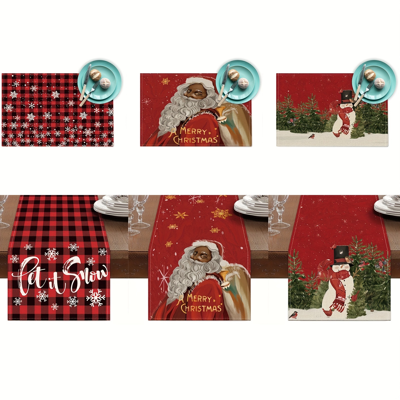  Kitchen Towel Christmas Grid Leopard Xmas Tree Dish