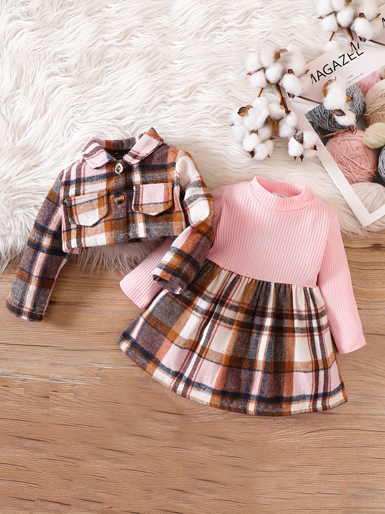Best Little Girls Winter Outfits, Cute Skirt Sets