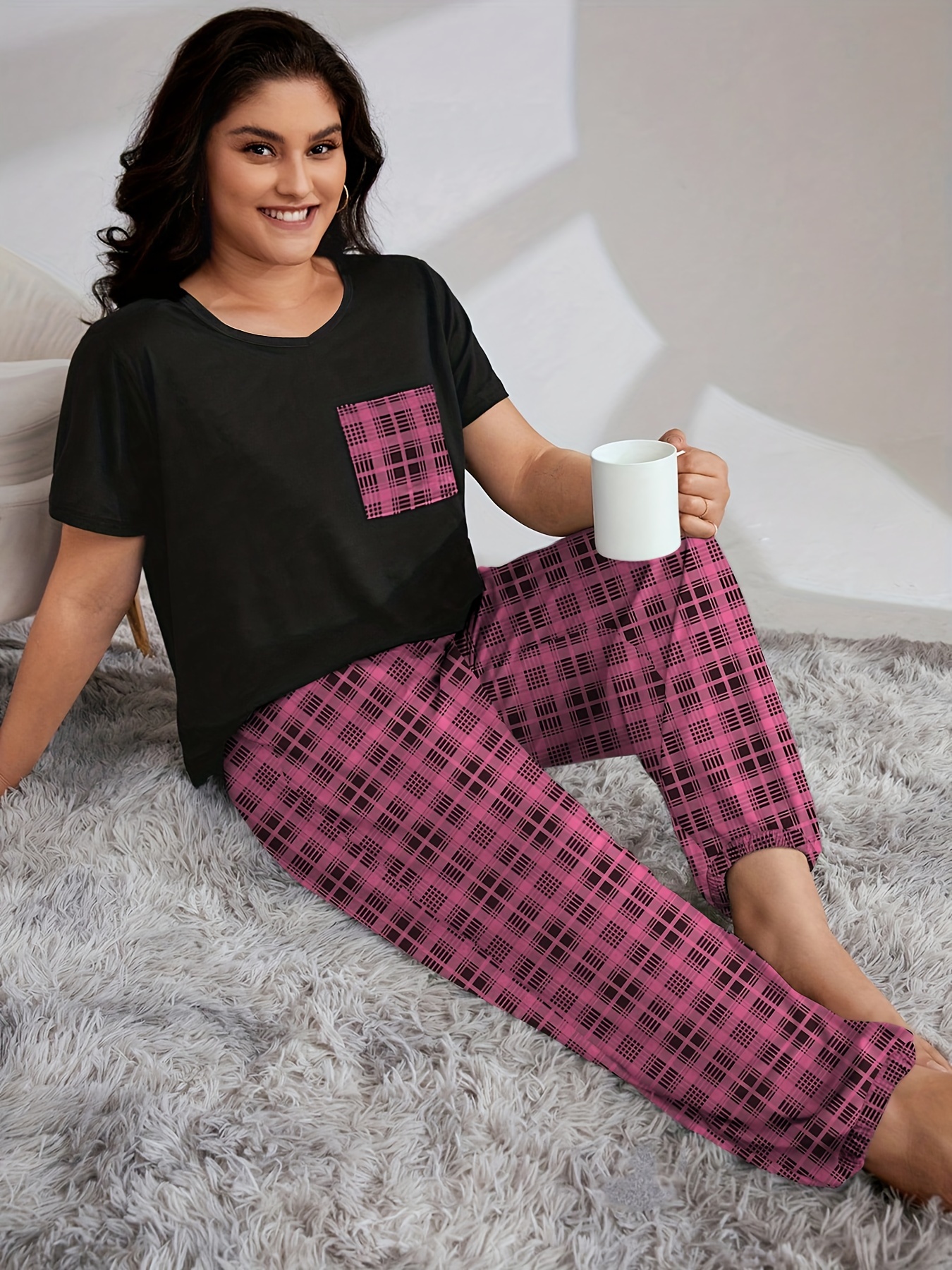 Capri Pajama Pants Plus Size - Temu