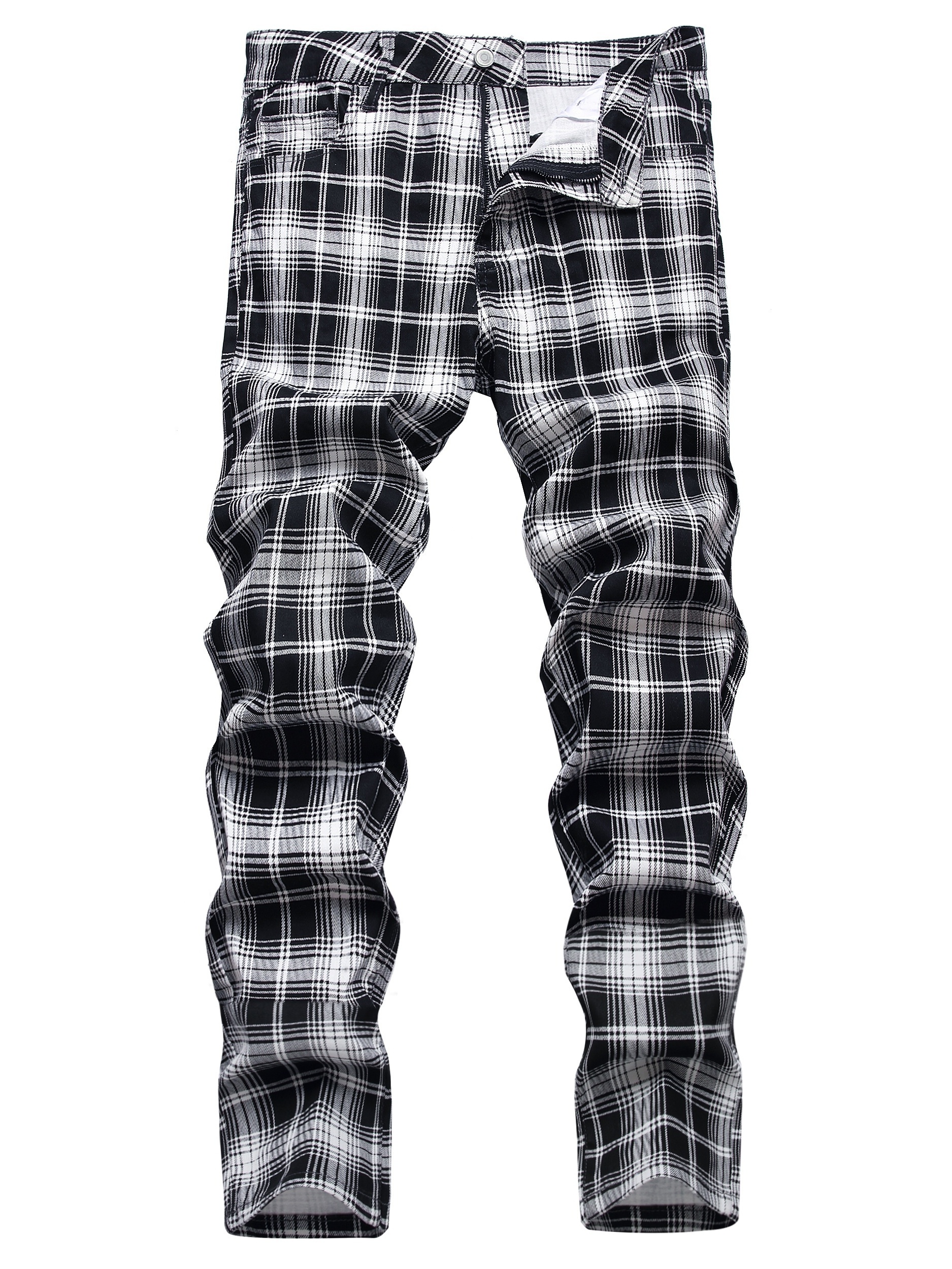 Plaid 2025 denim jeans