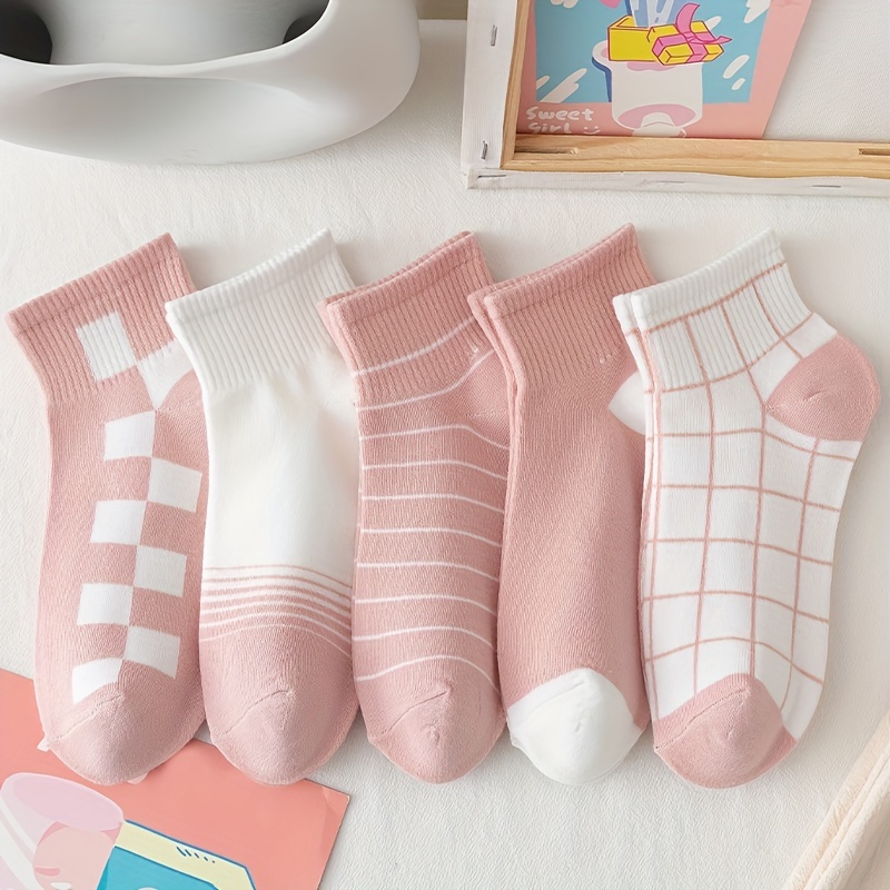 Candy Color Short Socks Women Cotton Non-slip Stokin Cute Sweet Female  Casual Ankle Socks Ins Fashion Korean Plain Low Top Socks