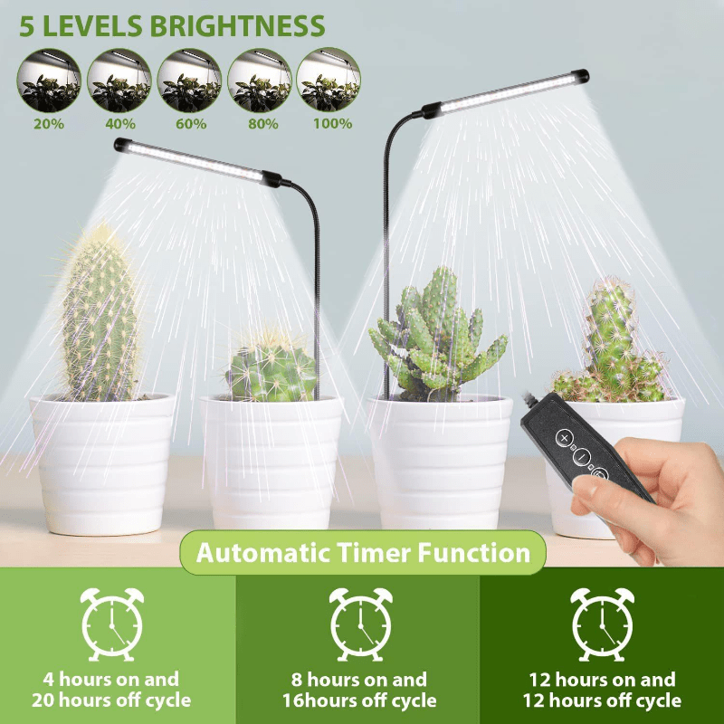 Lampe LED de croissance des plantes, imitation fluorescente USB