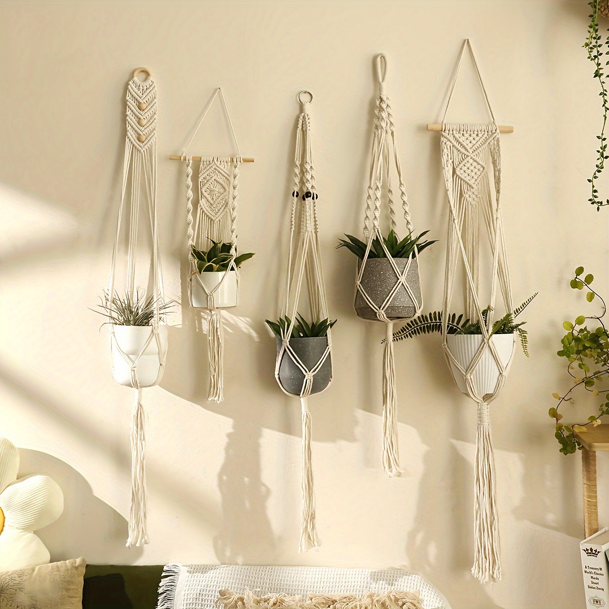 Diy Wood Plant Hanger - Temu