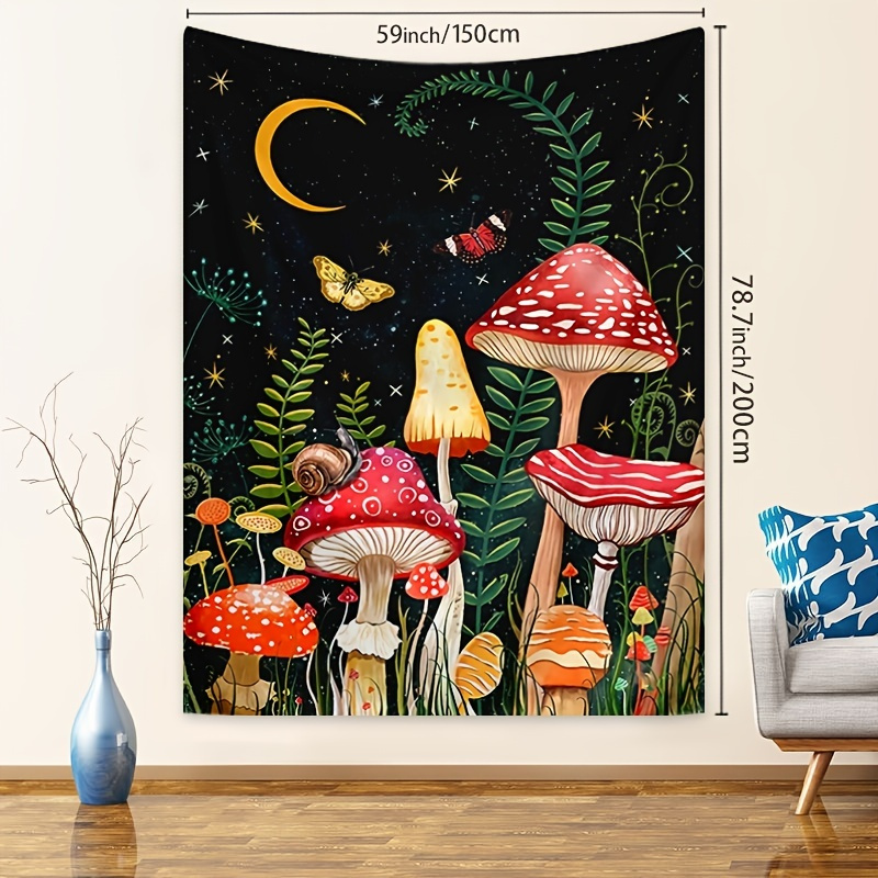 Mushroom discount village tapestry