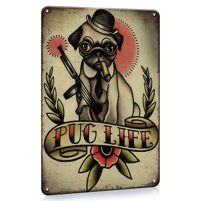 Pug Dog Hanging Ornaments, Dog House Pet Accessories, Dog Tag Crafts - Temu