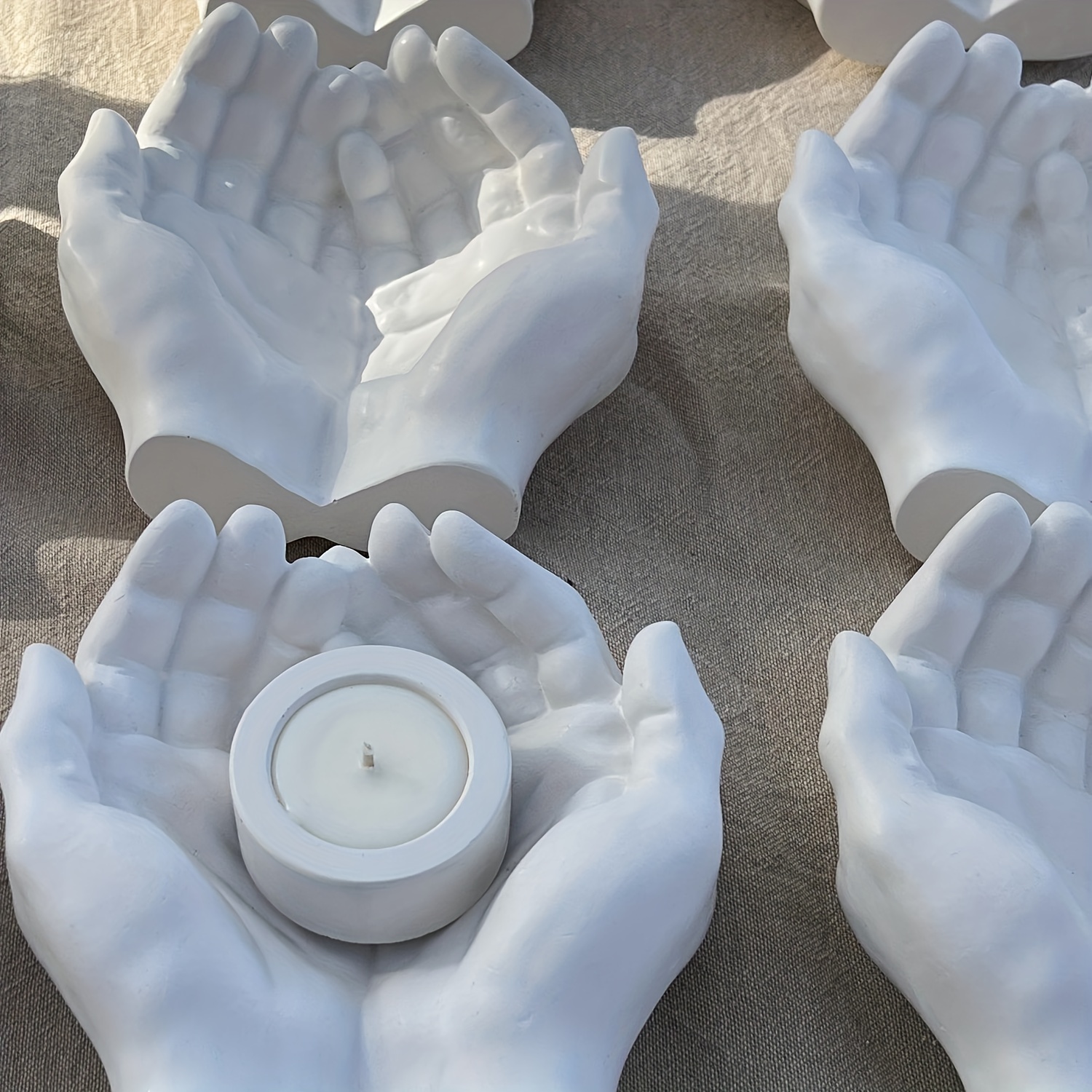 Molde De Mano Kit conmemorativo de fundición de yeso en polvo clon modelo  de huella de huellas de manos DIY 3D Tmvgtek Libre de BPA
