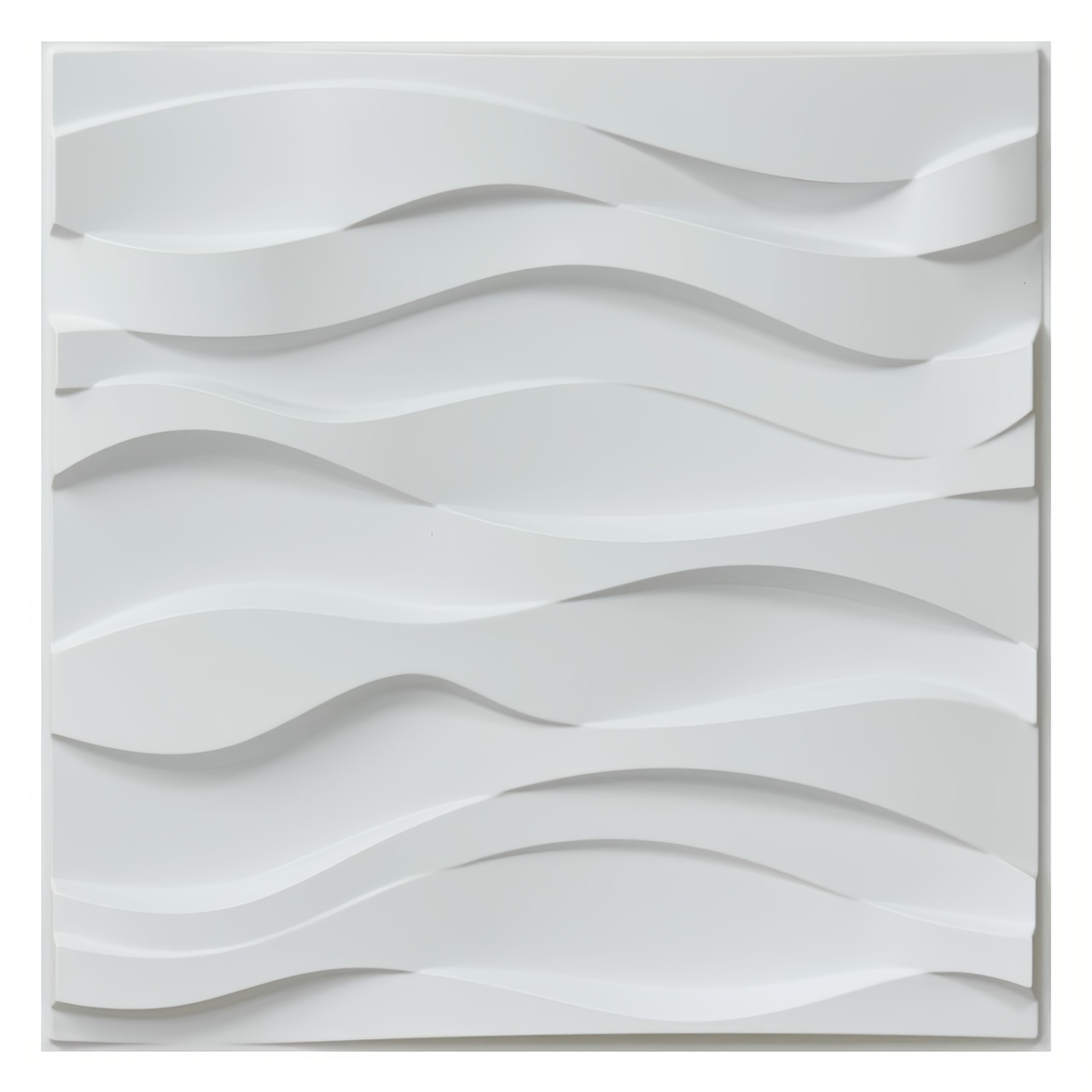 Art3d Paneles de pared decorativos 3D en diseño moderno de pared, 19.7 x  19.7 pulgadas, blanco mate (paquete de 12)