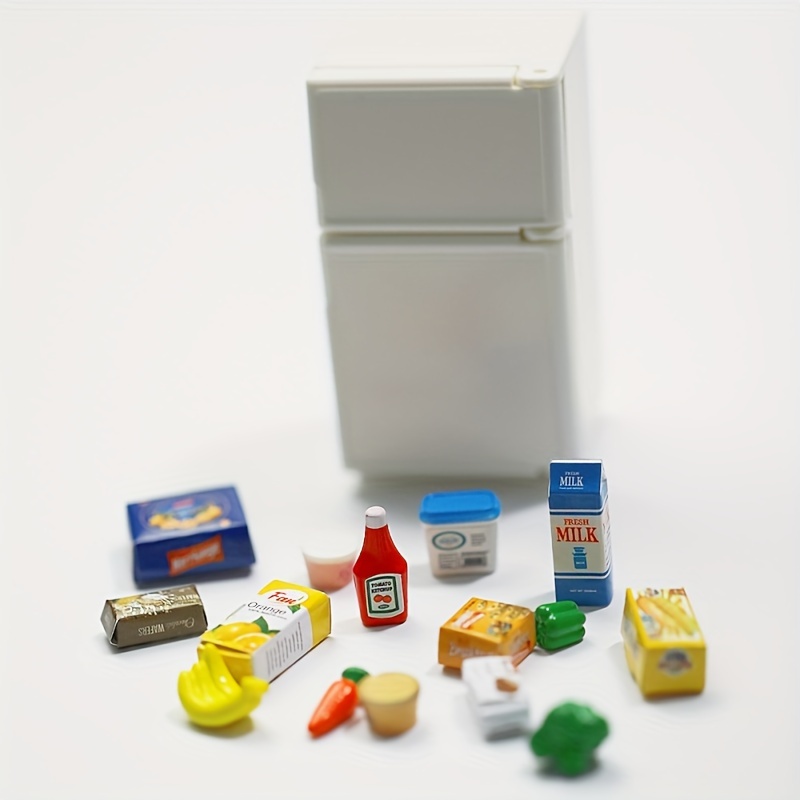 Mini Fridge Toys Creative Cute Little Refrigerator Stickers - Temu