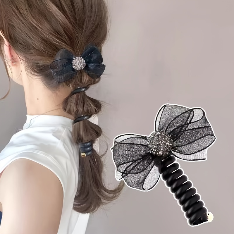 4pc/set Plastic Hair Styling Design Tools, Hair Loop Braid Kits Accessories  Ponytail Maker Hair Ties Clip Hairpin DIY Hair Styling For Women Girls