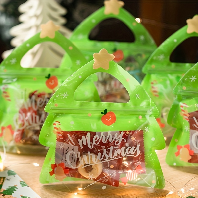 Christmas Square Self sealing Ziplock Bag Candy Handmade - Temu