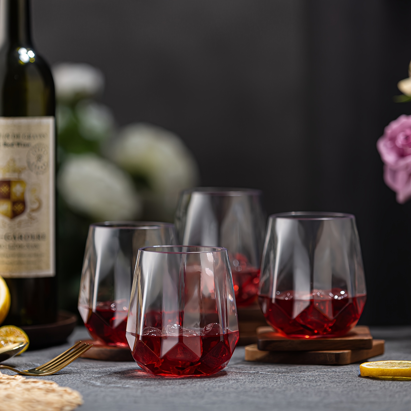 Rose Shaped Red Wine Glasses Rose Shaped Wine Glasses Cocktail Cups Modern  Wine Glass With Stem 150ml Rose Shape Unique Cup - AliExpress