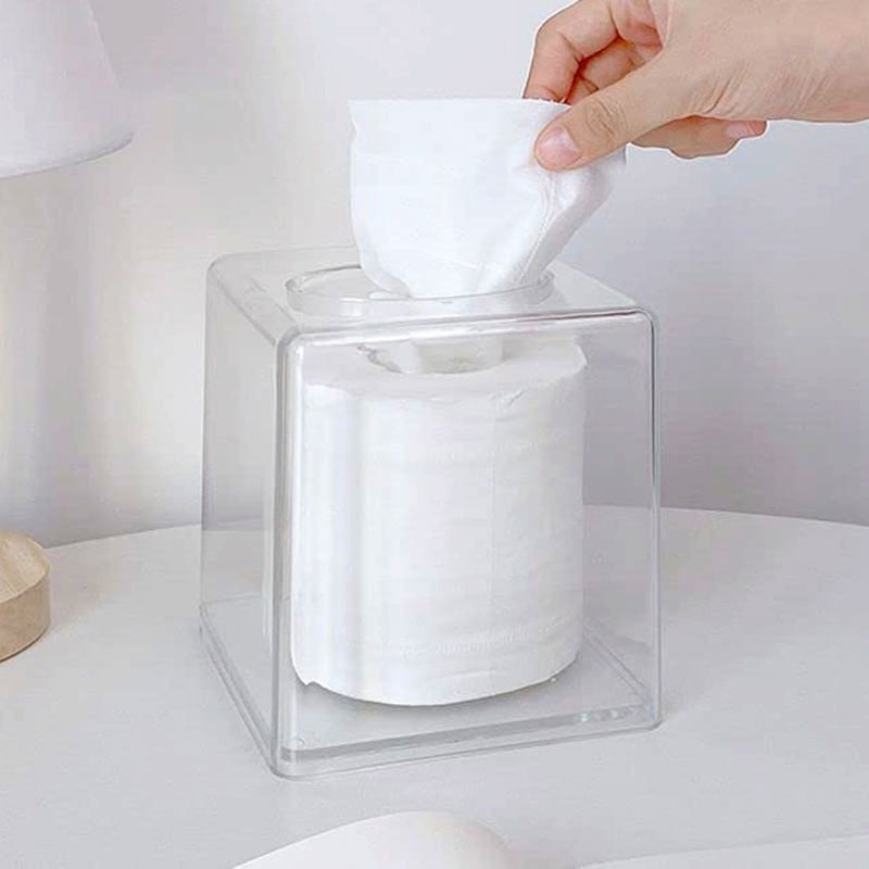 1 Caja Pañuelos Creativa Simple Caja Pañuelos Transparente - Temu