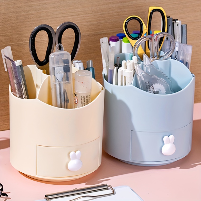 Art Supply Storage And Organizer, 360° Spinning Pen Holder And  Pencil/Marker Organizer Caddy For Desk For Office, Classroom, Kids Craft  Supplies Organ