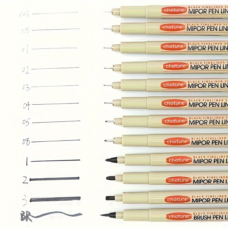 Deli Double Head Art Pens,Fineliner Pens,Technical Drawing Pen