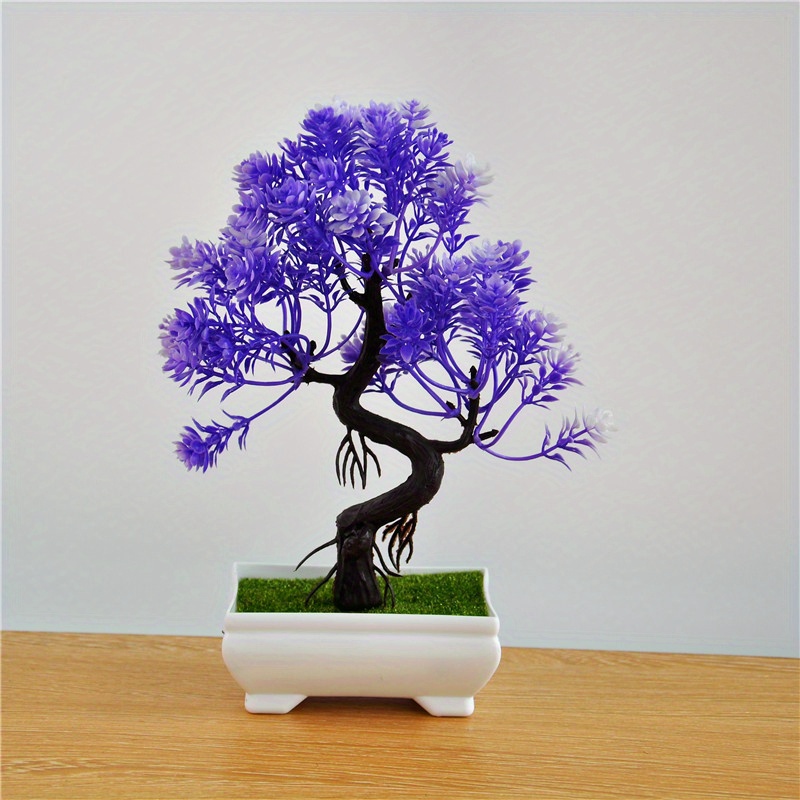 Árbol bonsái artificial, árbol de bonsái artificial, pino artificial chino,  zen, decoración de la suerte, plantas artificiales de interior para