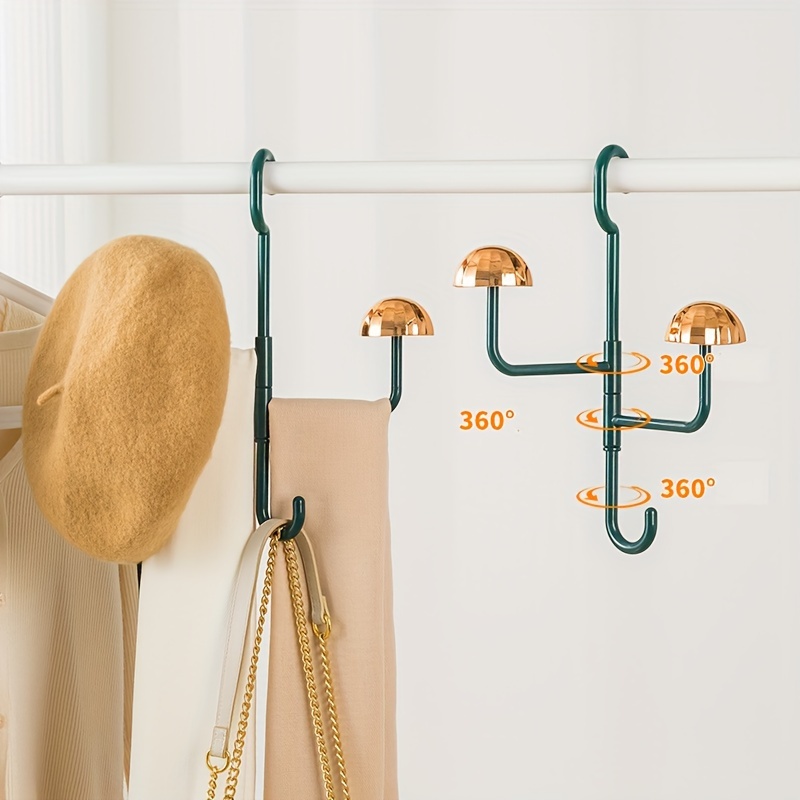 1pc Coat Hanger Durable Pp Bag Rack Holder Home Closet Hat Scarves