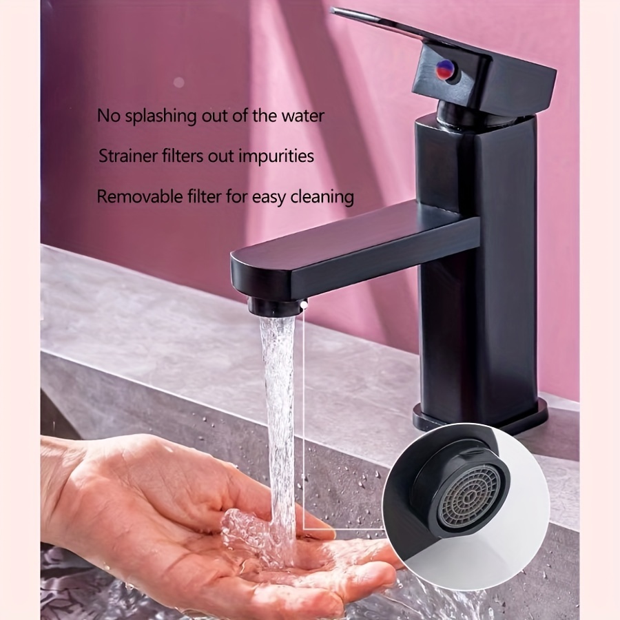 Robinets d'eau, robinets de lavabo flexibles de salle de bains à tirer  robinets en céramique poignée mitigeur de lavabo chromé/robinet chromé :  : Bricolage