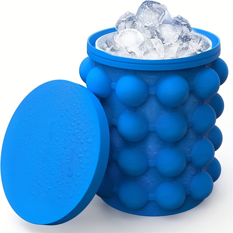 Silicone Small Ice Cubes Trays With Lid, Cylinder Ice Cubes Mold For 60 Ice  Cubes Make, Food Grade Squeeze Easy-release Mini Ice Maker Cup