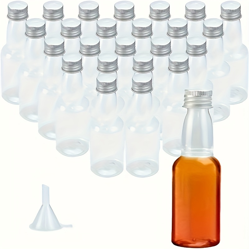 Juice Bottles with Caps for Juicing & Smoothies, Reusable Clear Empty  Plastic Bottles with Caps, 550ml Drink Containers for Mini Fridge, Juicer  Shots