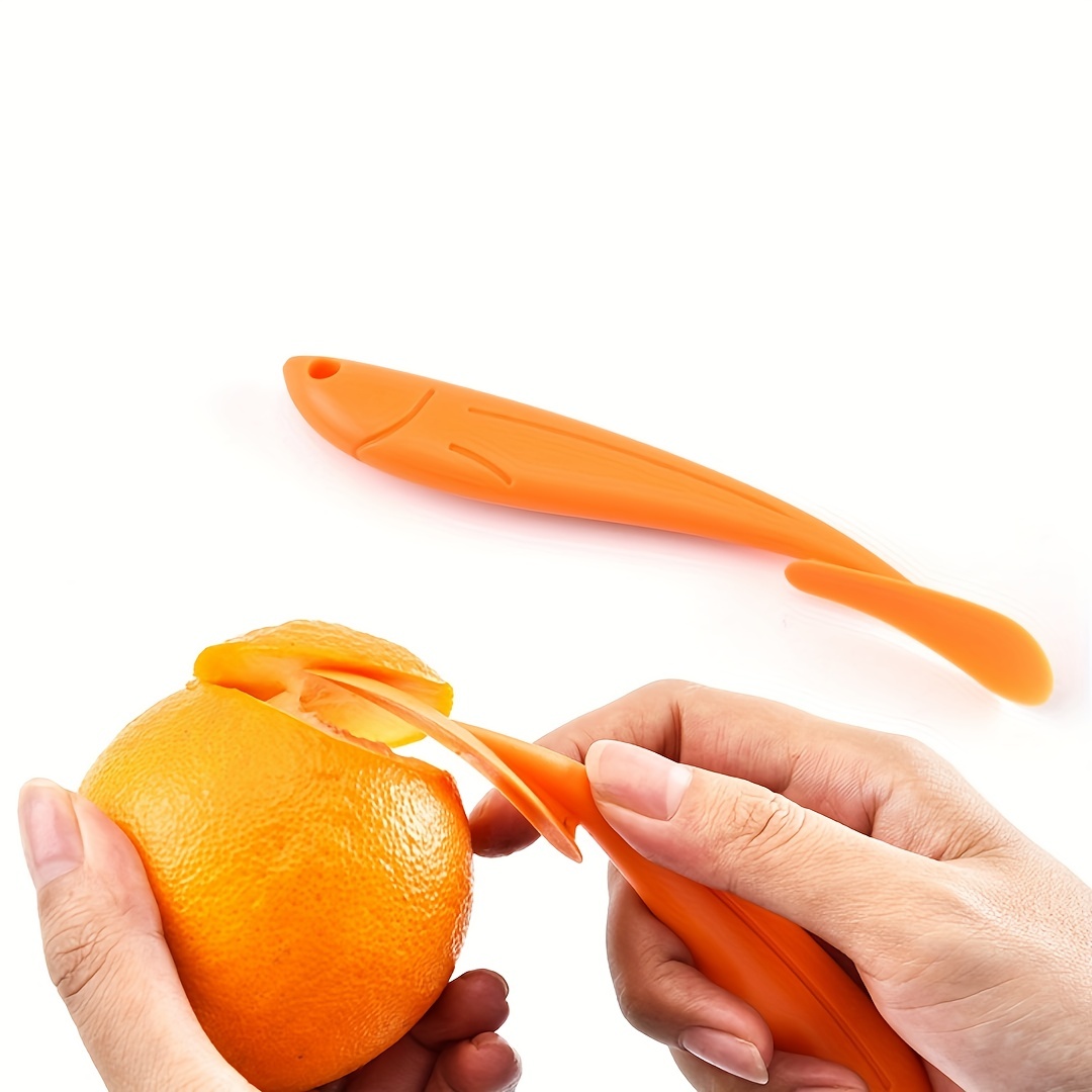 2PCS 304 Stainless Steel Orange Opener Ring Slicer Cutter Portable