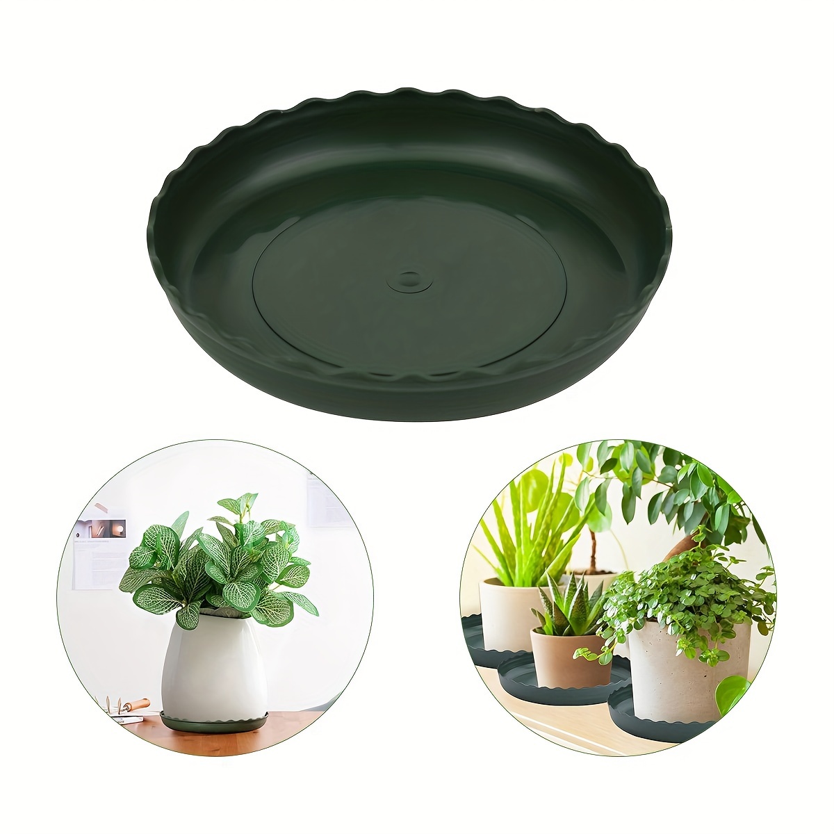 Round Plastic Trays For Plants - Temu