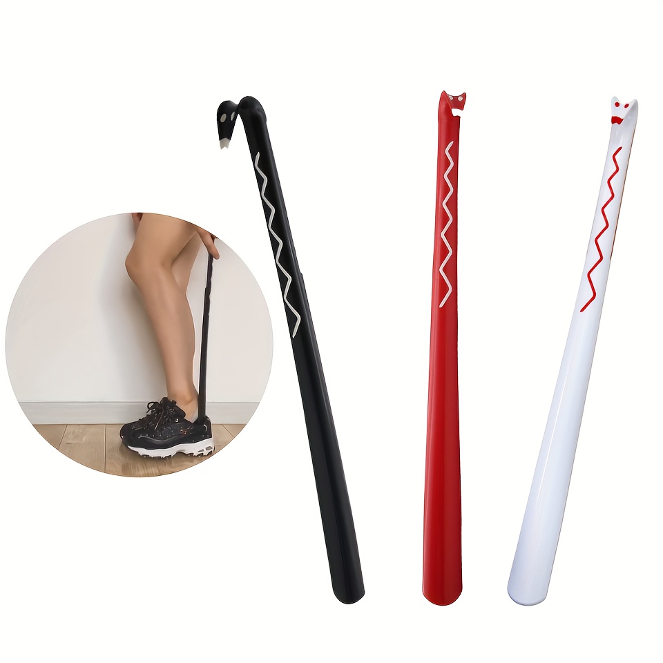 Premium Long Handled Shoe Lifter 16 to 31 Adjustable Expander Shoe Horn -  Extends & Collapses Stainless Steel Telescopic Spring Shoehorn