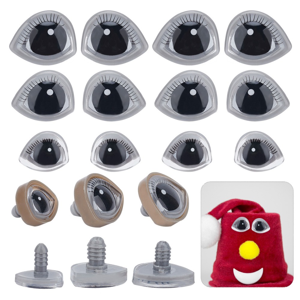 100pcs Plastic Safety Crochet Eyes With Washers For Crochet Crafts Doll Eyes