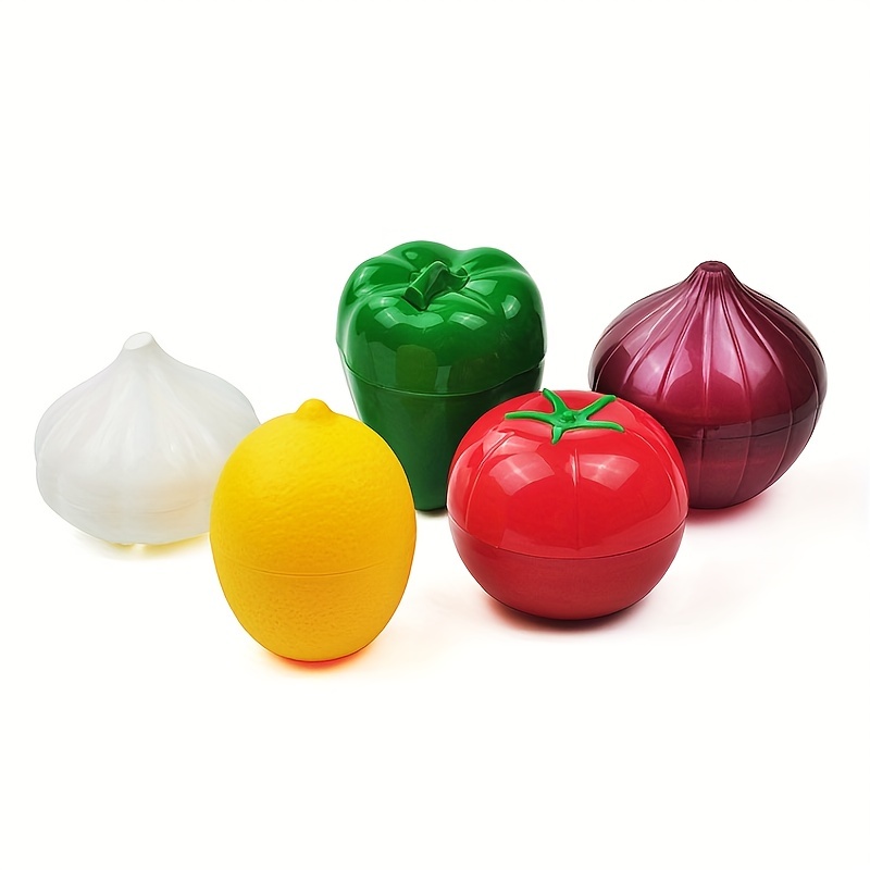  OBANGONG 4 PCS Fruit Vegetable Shaped Savers Onion