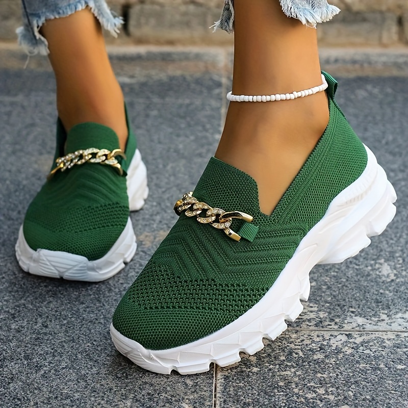 Green sale shoes fashion