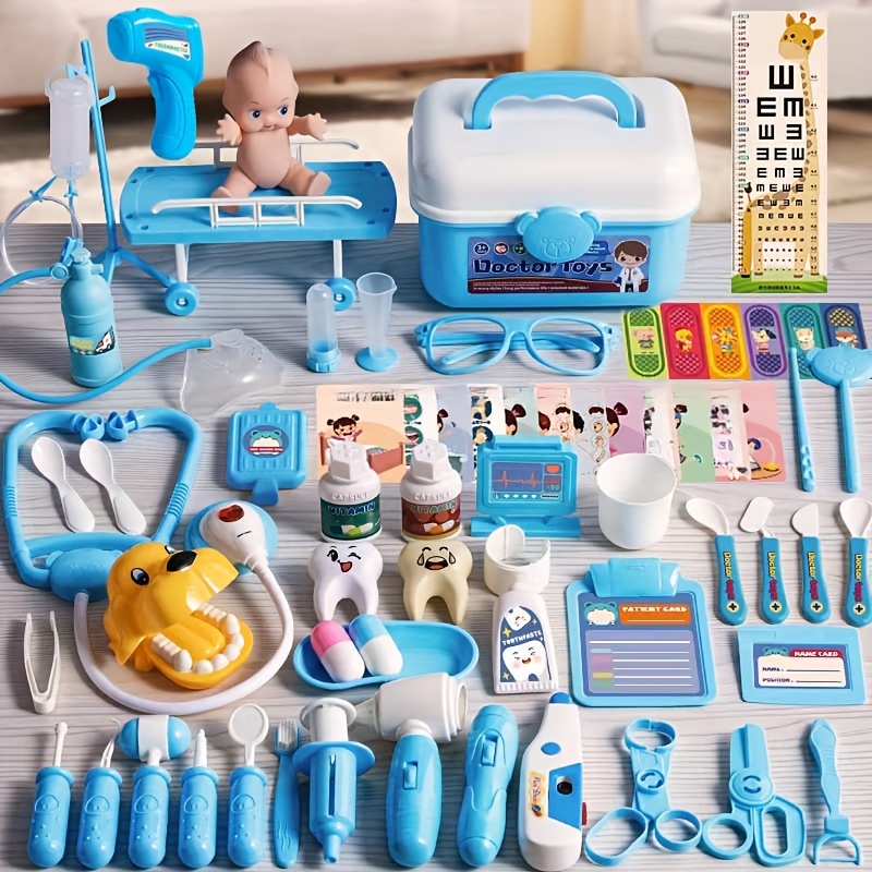 Children Blood Pressure Playset Doctor Kit Toy Real Life Home Cosplay  Doctor Nurses Toys Blood Pressure Monitors Imitation Toys Girl Toy
