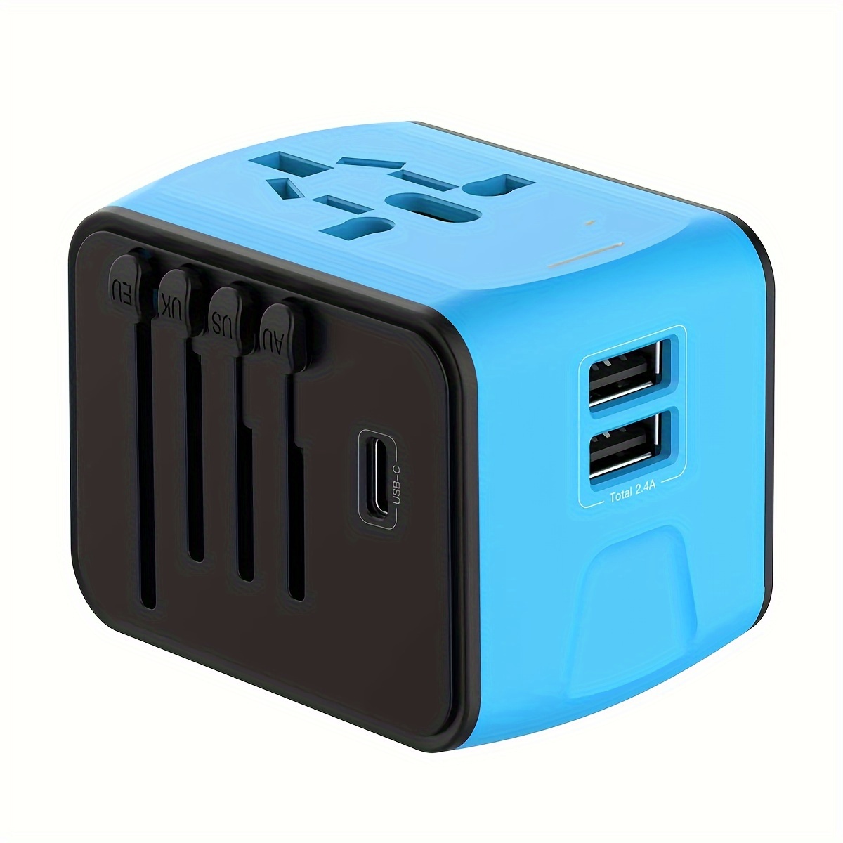 Mini adaptateur de prise de voyage européen, prise d'alimentation italienne  de type L, 2 broches, UE, 4.0mm vers l'Italie, 250V, 10A, 16A