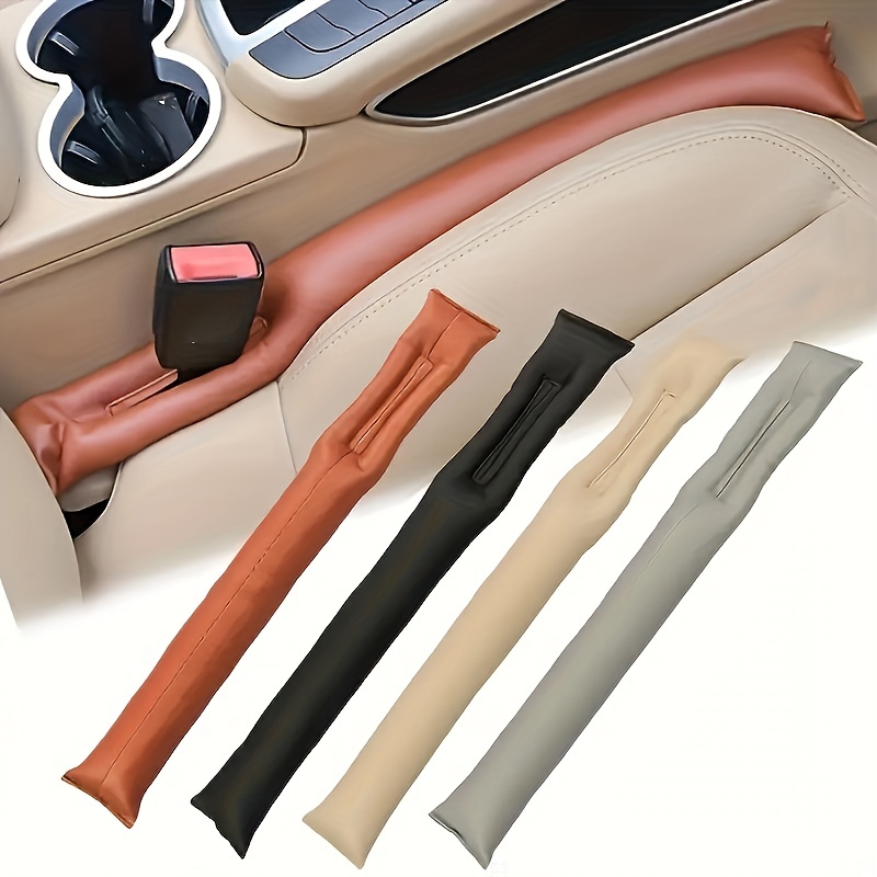 Universal Car Seat Gap Filler Strip, 2 Pieces Gasket Leak-proof Sealing,  Anti-fall Edge Seam Stopper. 