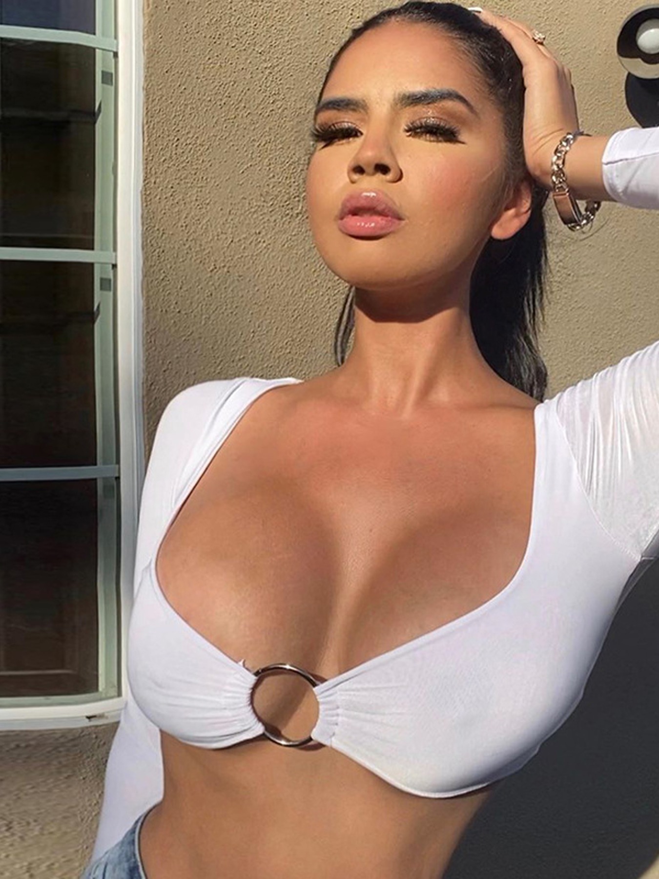 Low Cut Cleavage Tops